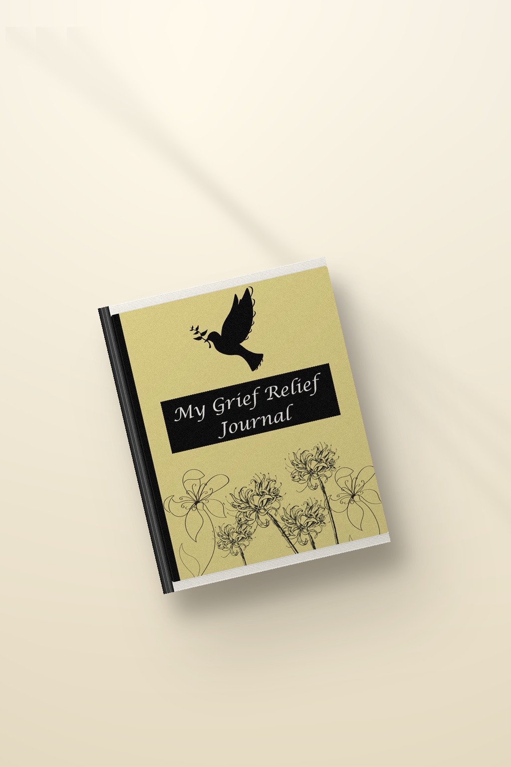 Photoreal mockup of My Grief Relief Journal